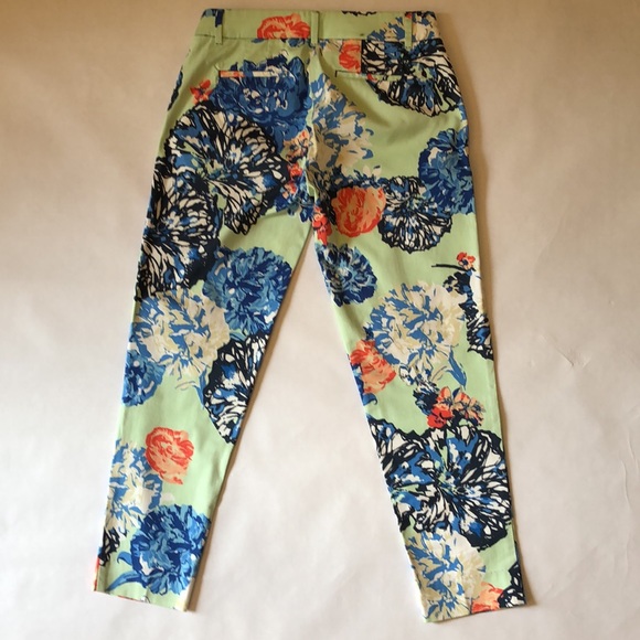 J Crew floral crop pants sz00 - Picture 7 of 10
